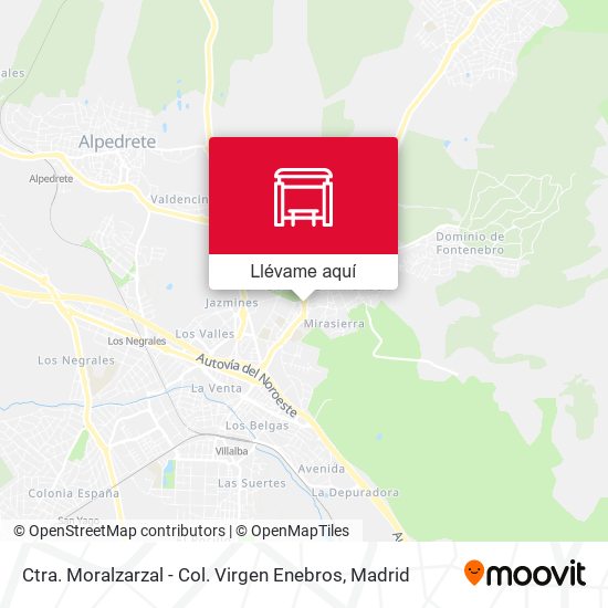 Mapa Ctra. Moralzarzal - Col. Virgen Enebros