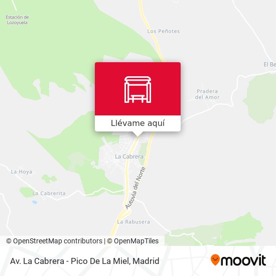 Mapa Av. La Cabrera - Pico De La Miel