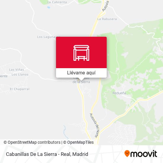 Mapa Cabanillas De La Sierra - Real