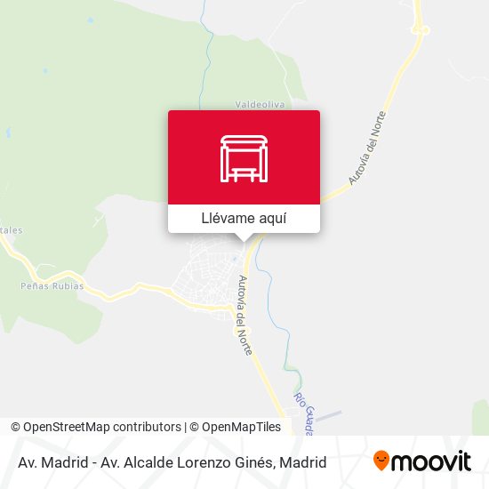 Mapa Av. Madrid - Av. Alcalde Lorenzo Ginés