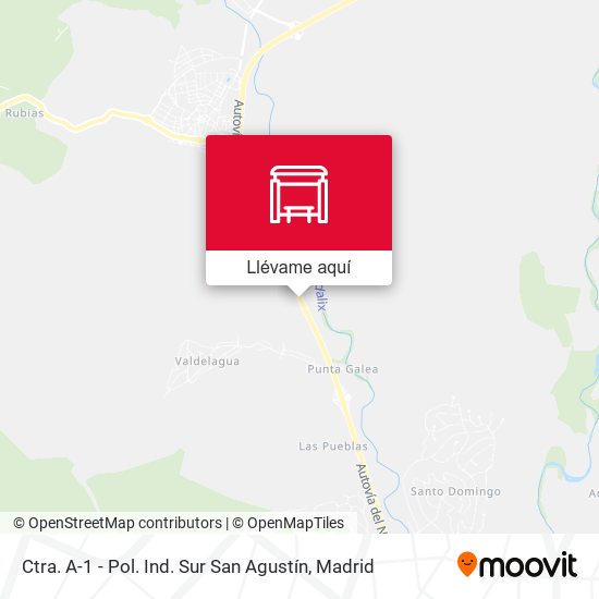 Mapa Ctra. A-1 - Pol. Ind. Sur San Agustín