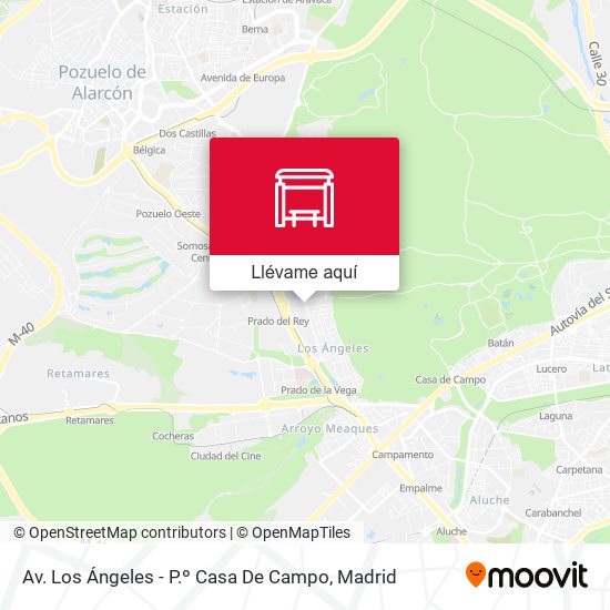 Mapa Av. Los Ángeles - P.º Casa De Campo