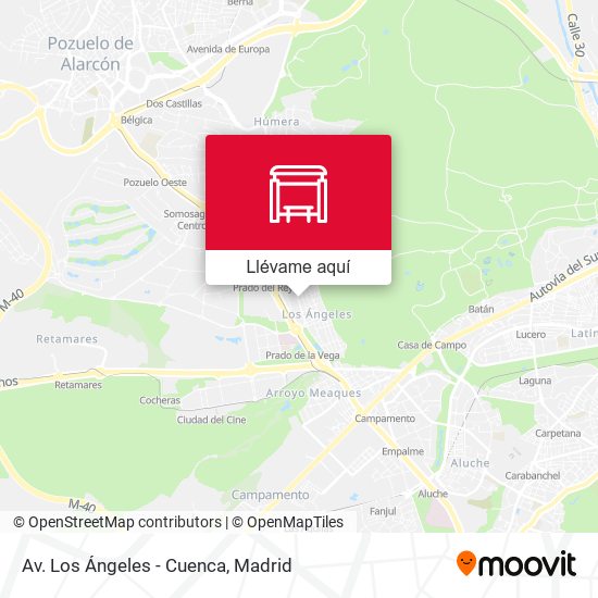 Mapa Av. Los Ángeles - Cuenca