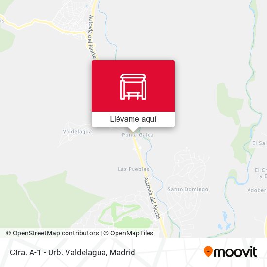 Mapa Ctra. A-1 - Urb. Valdelagua
