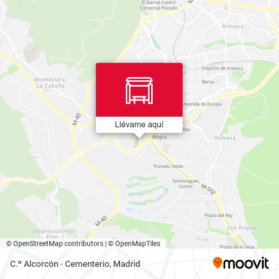 Mapa C.º Alcorcón - Cementerio