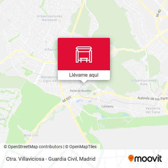Mapa Ctra. Villaviciosa - Guardia Civil