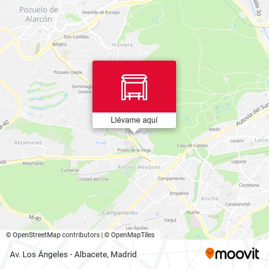 Mapa Av. Los Ángeles - Albacete