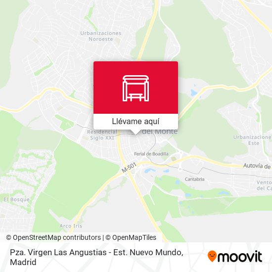 Mapa Pza. Virgen Las Angustias - Est. Nuevo Mundo