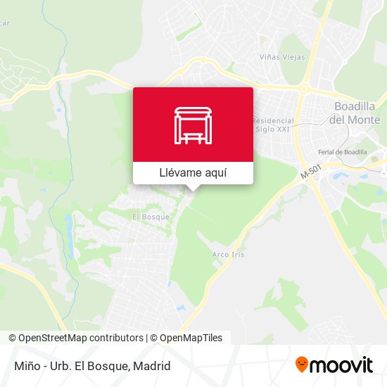 Mapa Miño - Urb. El Bosque