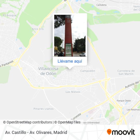 Mapa Av. Castillo - Av. Olivares