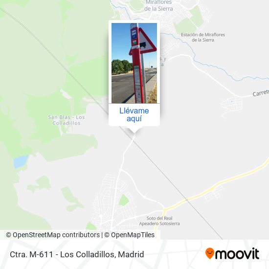 Mapa Ctra. M-611 - Los Colladillos