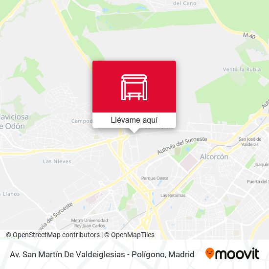 Mapa Av. San Martín De Valdeiglesias - Polígono