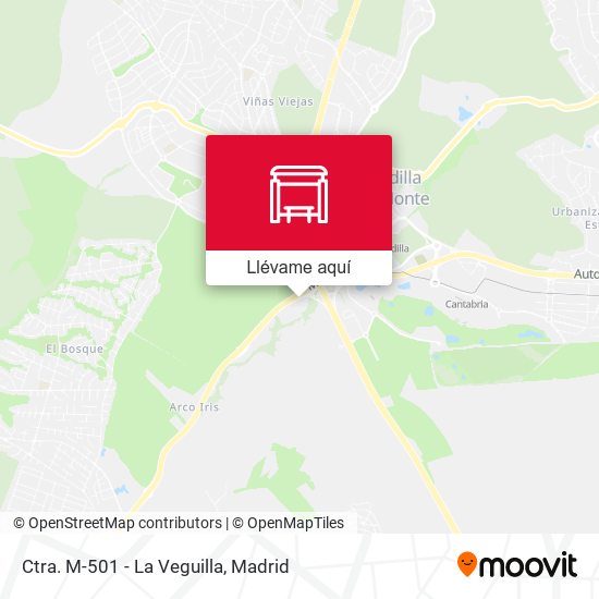 Mapa Ctra. M-501 - La Veguilla