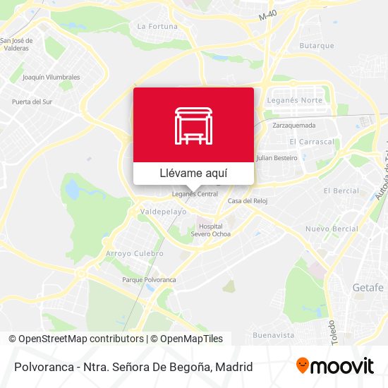 Mapa Polvoranca - Ntra. Señora De Begoña