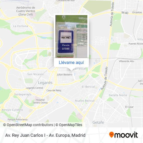 Mapa Av. Rey Juan Carlos I - Av. Europa