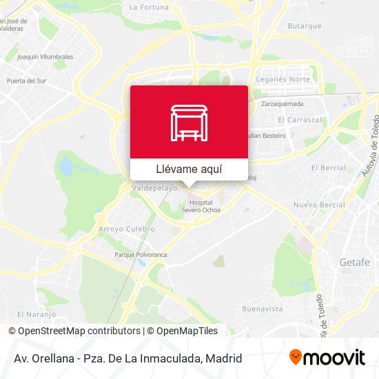 Mapa Av. Orellana - Pza. De La Inmaculada