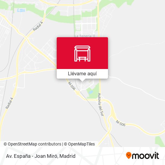 Mapa Av. España - Joan Miró
