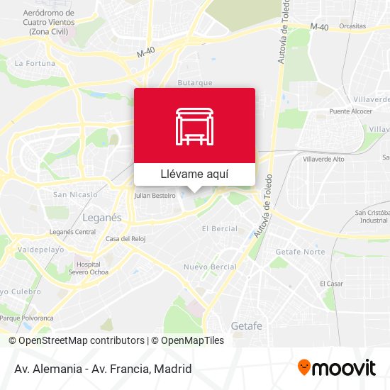 Mapa Av. Alemania - Av. Francia
