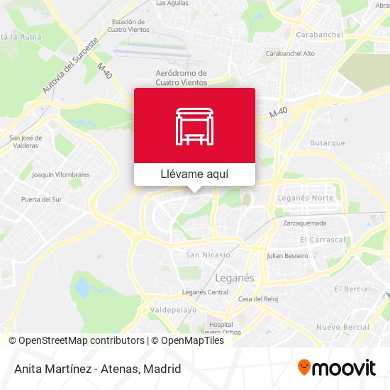 Mapa Anita Martínez - Atenas