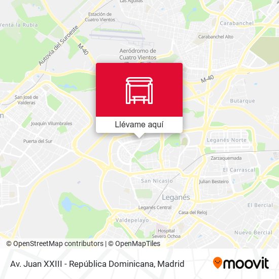 Mapa Av. Juan XXIII - República Dominicana