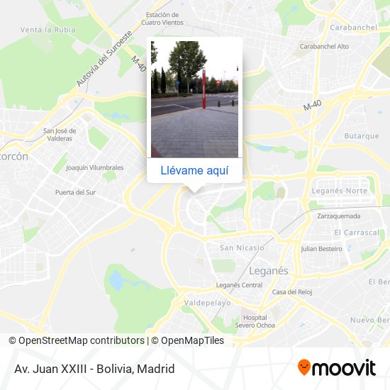 Mapa Av. Juan XXIII - Bolivia