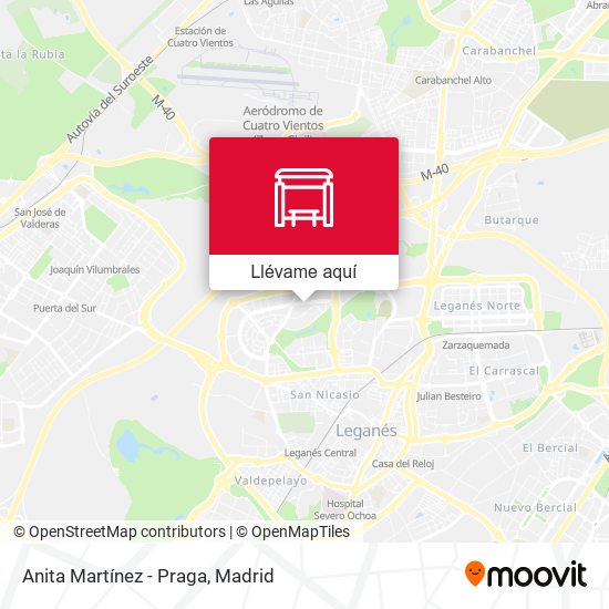 Mapa Anita Martínez - Praga