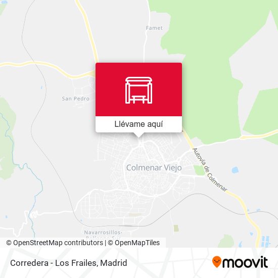 Mapa Corredera - Los Frailes