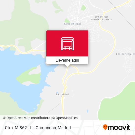 Mapa Ctra. M-862 - La Gamonosa