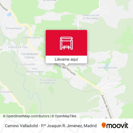 Mapa Camino Valladolid - P.º Joaquín R. Jiménez