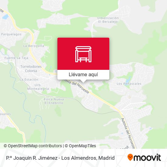 Mapa P.º Joaquín R. Jiménez - Los Almendros