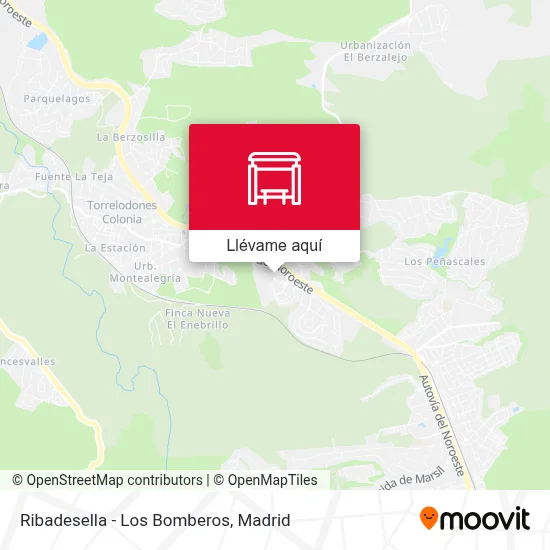 Mapa Ribadesella - Los Bomberos