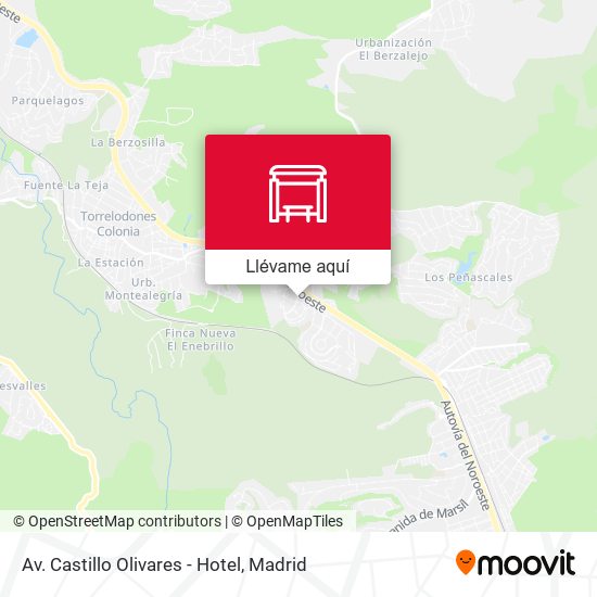 Mapa Av. Castillo Olivares - Hotel