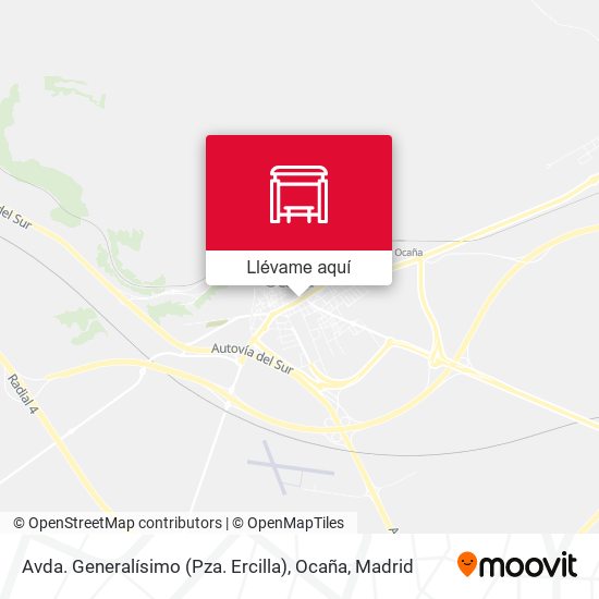 Mapa Avda. Generalísimo (Pza. Ercilla), Ocaña