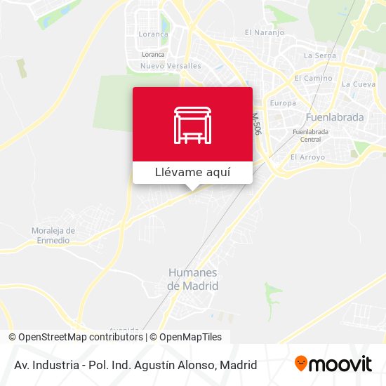 Mapa Av. Industria - Pol. Ind. Agustín Alonso