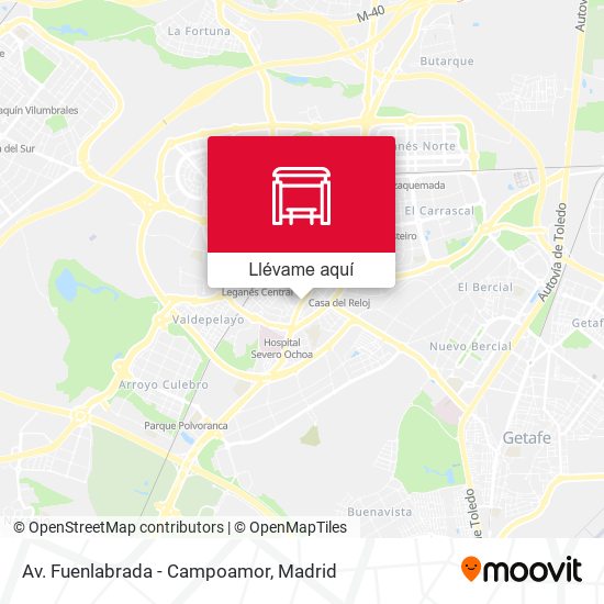 Mapa Av. Fuenlabrada - Campoamor