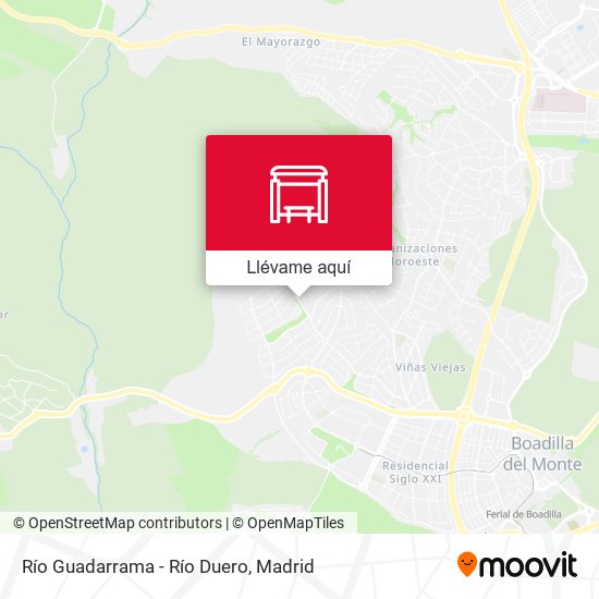 Mapa Río Guadarrama - Río Duero