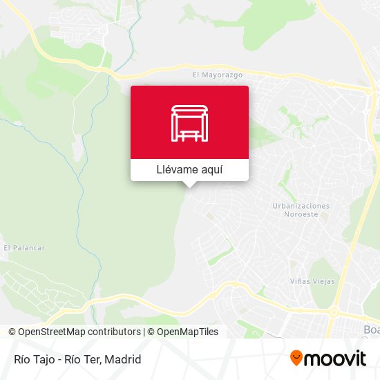 Mapa Río Tajo - Río Ter