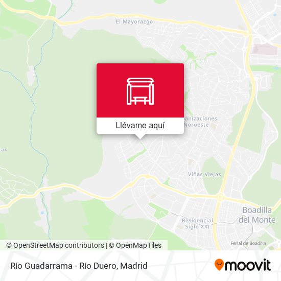 Mapa Río Guadarrama - Río Duero