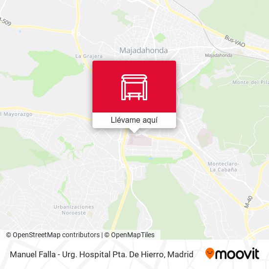 Mapa Manuel Falla - Urg. Hospital Pta. De Hierro