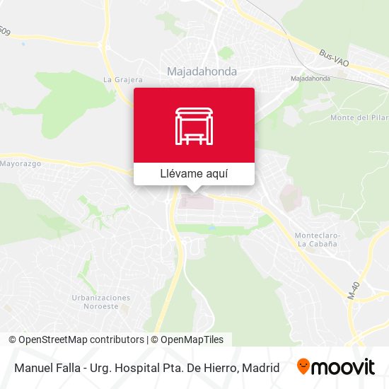 Mapa Manuel Falla - Urg. Hospital Pta. De Hierro