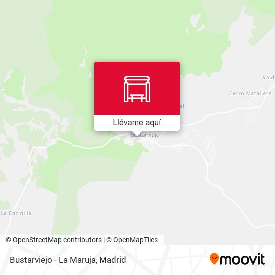 Mapa Bustarviejo - La Maruja