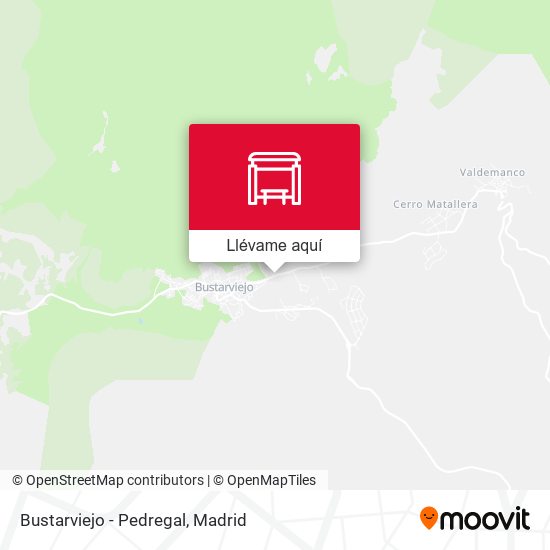 Mapa Bustarviejo - Pedregal