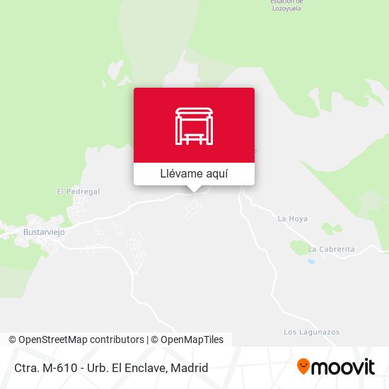 Mapa Ctra. M-610 - Urb. El Enclave