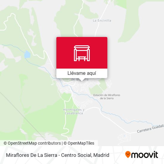 Mapa Miraflores De La Sierra - Centro Social