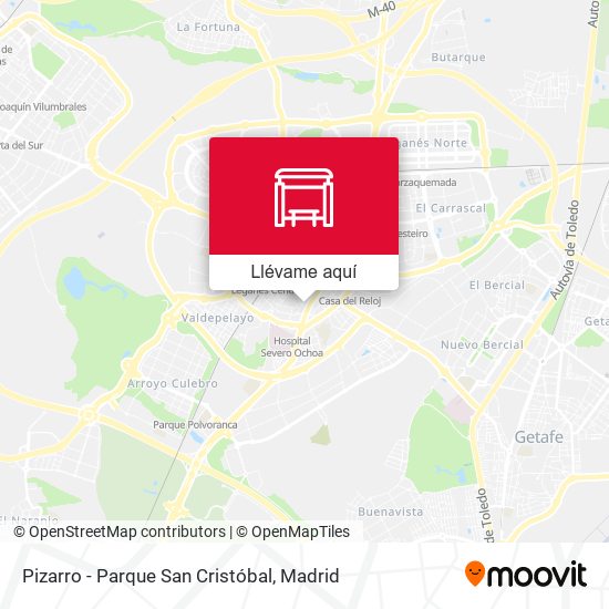 Mapa Pizarro - Parque San Cristóbal