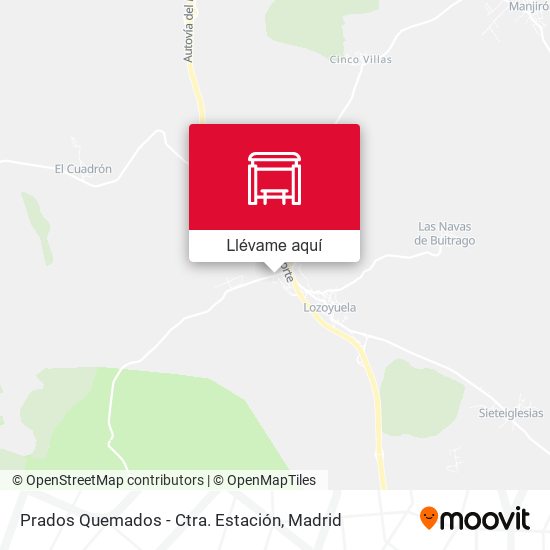 Mapa Prados Quemados - Ctra. Estación