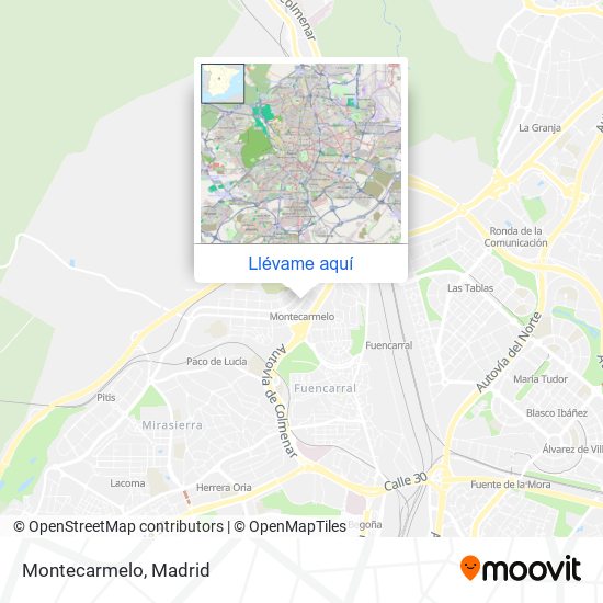 Mapa Montecarmelo