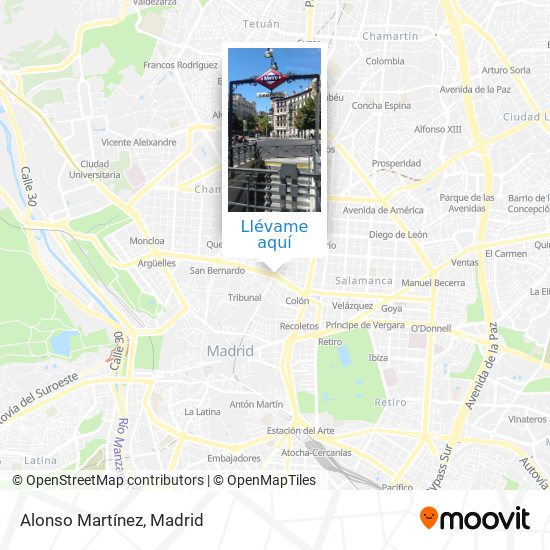 Mapa Alonso Martínez