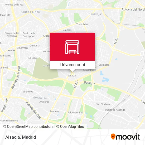 Mapa Alsacia