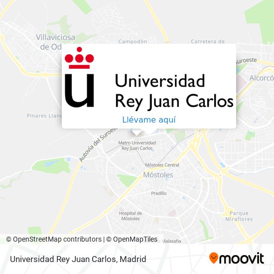 Mapa Universidad Rey Juan Carlos
